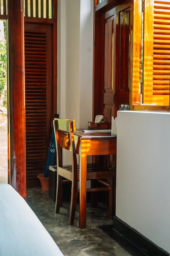 Room facilities at Talalla Retreat